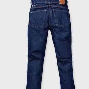 Classic Dark Blue Straight Men's Jeans